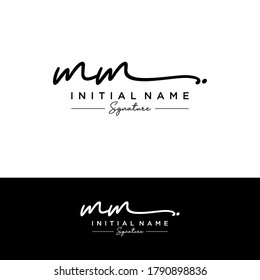 MM Initial letter handwriting and signature logo.