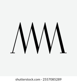 mm Initial Letter Logo Symbol