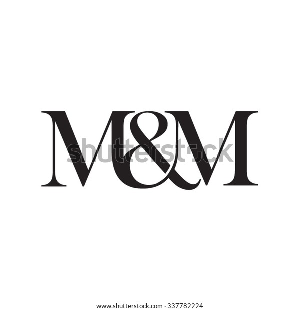 Mm Initial Logo Ampersand Monogram Logo のベクター画像素材 ロイヤリティフリー