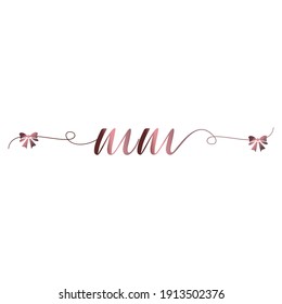 MM Initial logo handwriting modern luxury fashion