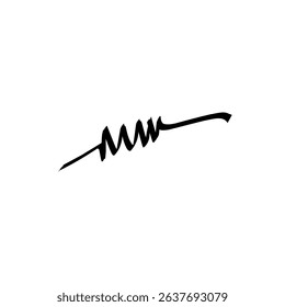 mm initial name signature font logo design