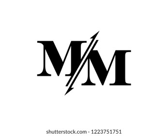 MM initials logo sliced