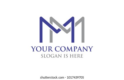 Mm Letter Logo Stock Vector (Royalty Free) 1017439705 | Shutterstock