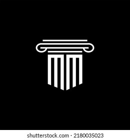 MM letter logo creative design with vector graphic