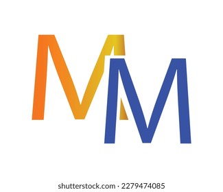 MM letter logo design element