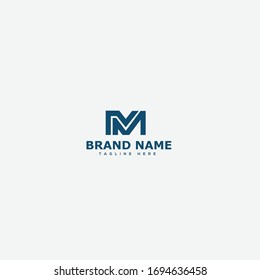 MM Letter Logo Design Template Vector