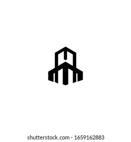 Vector de diseño de logotipo de letra MM