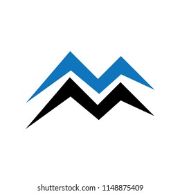 mm letter vector logo