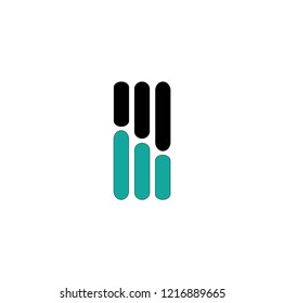 mm letter vector logo