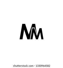 mm letter vector logo
