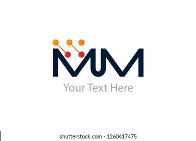 MM letters logo design.
Medical lab minimalist Laboratory and Chemical formula. Memory Electronics and Futuristic Technology.