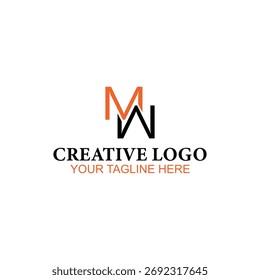 MM Logo-Design, Vektorlogo, Illustration Logo-Design