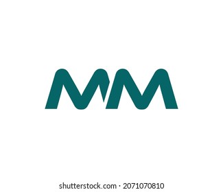MM logo design vector template