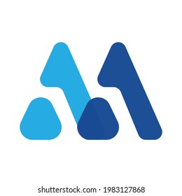 MM logo initial letter design template