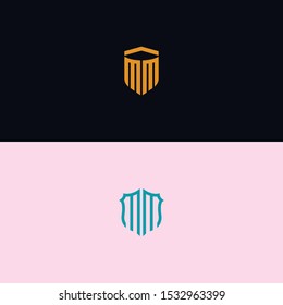 MM Logo Set modern graphic design, Inspirational logo design for all companies. -Vectors