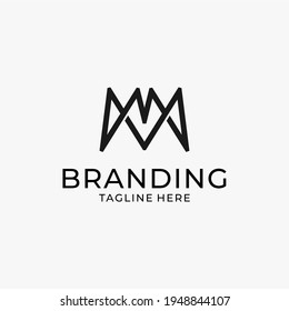 MM logo simple free vector branding