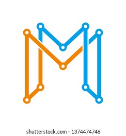 mm logo vector template