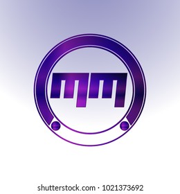 MM Logo,Metal Logo,purple Logo,Monogram