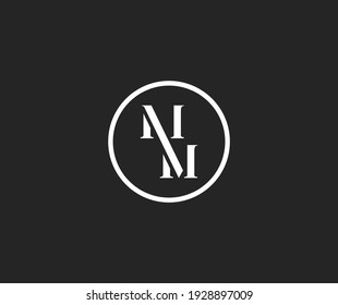 MM, M and M initial letter logo templates