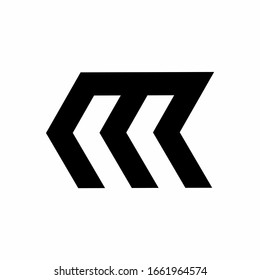 MM M letter logo design vector