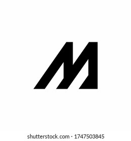 MM M letter logo design vector