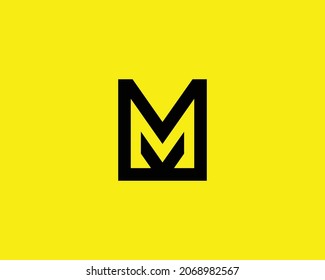MM M logo design vector template