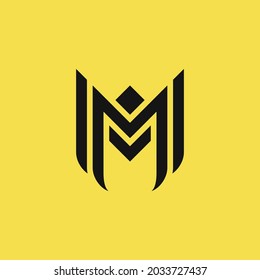 MM-Monogramm-Logo, das sich luxuriös anfühlt