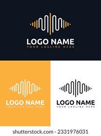 MM Music Beat Monogram Logo Design