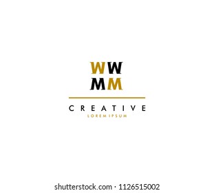 MM MW Logo Design Template