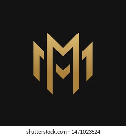 M&M premium letter logo icon