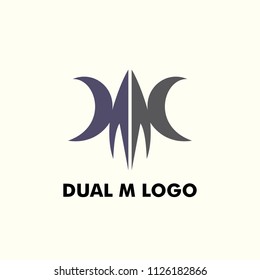 mm social logo design template