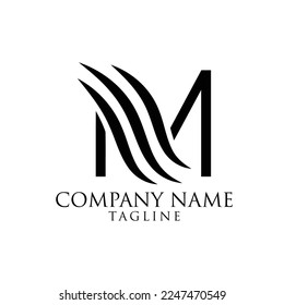 alfabeto de diseño del logotipo de la tipografía de mm