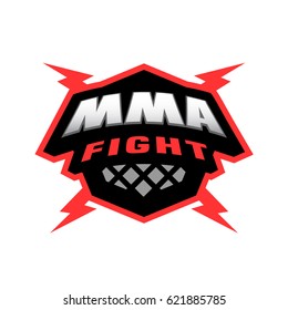 MMA Fight. Mixed Martial Arts Logo