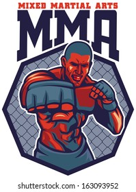 MMA fighter punch