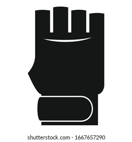 Mma gloves icon. Simple illustration of mma gloves vector icon for web design isolated on white background