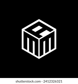 MMA letter logo design with black background in illustrator. Vector logo, calligraphy designs for logo, Poster, Invitation, etc.
