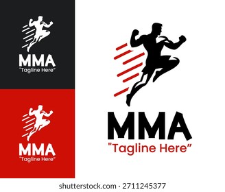 Logotipo do MMA Dinâmico Combat Fighter Emblem