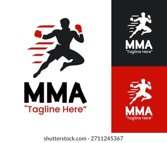 MMA Logo Energetic Mixed Combat Athlete Mark