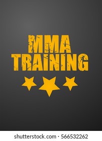 MMA Mixed Martial Arts Background, Vector Illustration. 