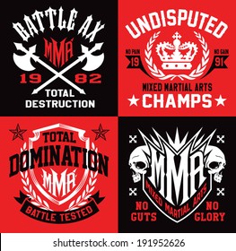 MMA Mixed Martial Arts Emblems