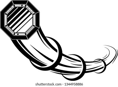 MMA Mixed Martial Arts Fight Area Fast Motion Moving Effect With Speed Line Trails