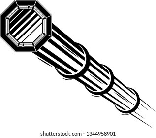 MMA Mixed Martial Arts Fight Area Fast Motion Moving Effect With Speed Line Trails