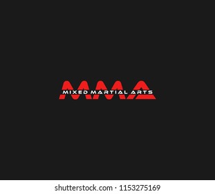 MMA Mixed Martial Arts Logotype