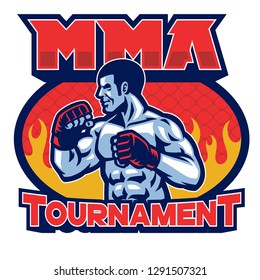 mma tournament badgedesign