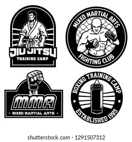 mma training camp badge design