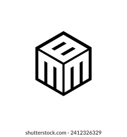 MMB letter logo design with white background in illustrator. Vector logo, calligraphy designs for logo, Poster, Invitation, etc.