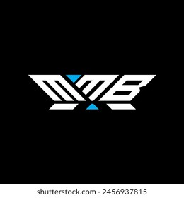 Diseño del Vector del logotipo de la letra de MMB, logotipo simple y moderno de MMB. Diseño de alfabeto lujoso MMB  
