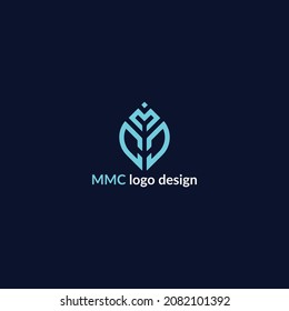 MMC or CCM logo design vector