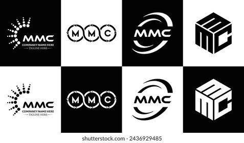 Logotipo de MMC. Diseño M M C. Carta blanca de MMC. MMC, M M C diseño del logotipo de la letra. Letra inicial MMC vinculado círculo mayúscula monograma logo. diseño. logotipo superior, más reciente, Destacado,