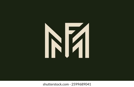 MMF or FMM monogram logo design